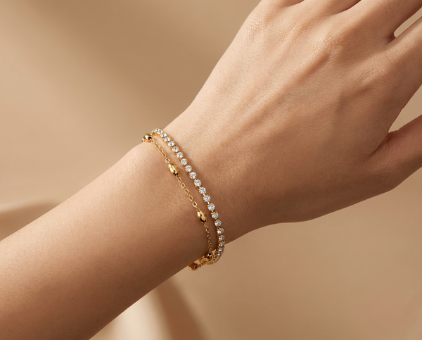 Duo layered bracelet set from Desire Jewellery