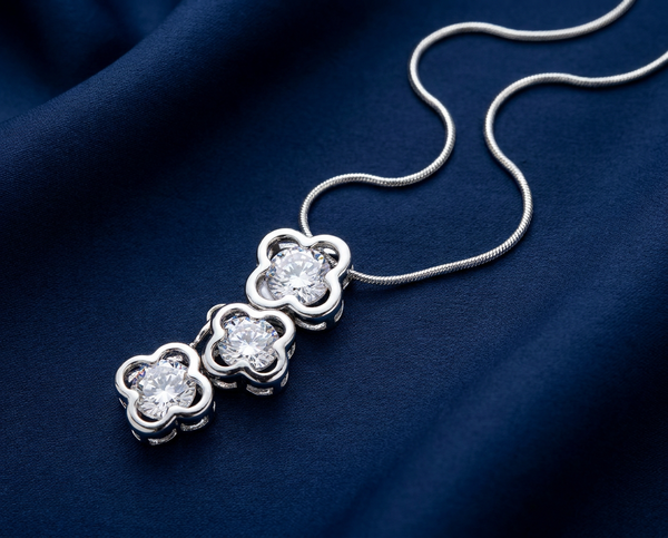 Clover cascade pendant necklace — Desire Jewellery